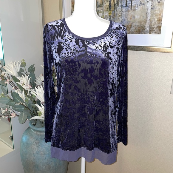 Simply Vera Wang purple blouse - Picture 1 of 11